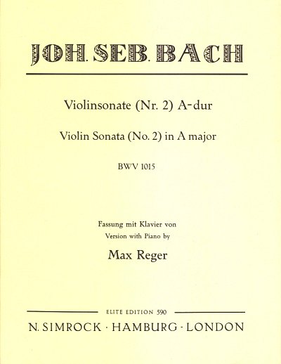 J.S. Bach: Sonate Nr. 2 BWV 1015 , VlKlav