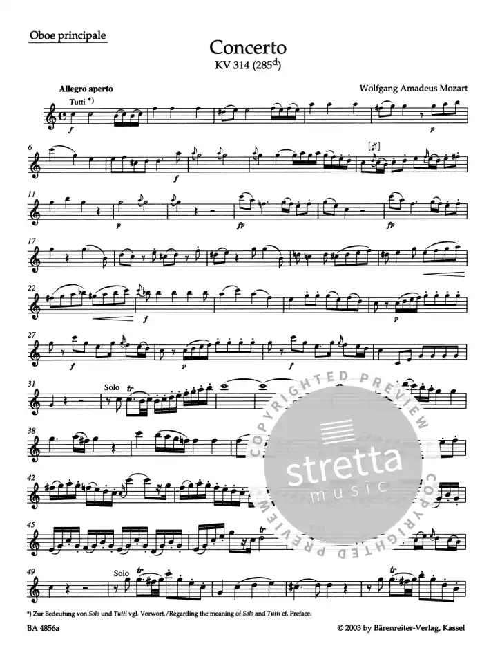 W.A. Mozart: Konzert für Oboe und Orchest, ObKlav (KlaPa+St) (3)