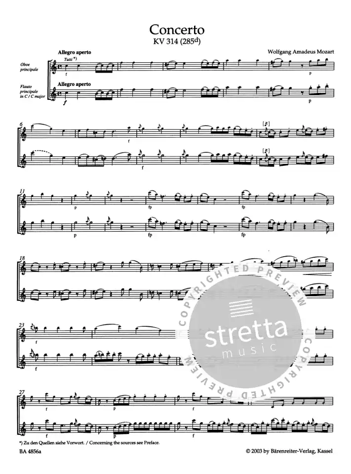 W.A. Mozart: Konzert für Oboe und Orchest, ObKlav (KlaPa+St) (4)