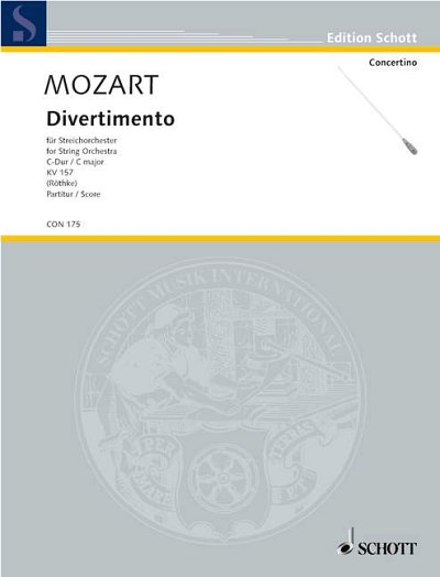 DL: W.A. Mozart: Divertimento C-Dur, Stro (Part.)