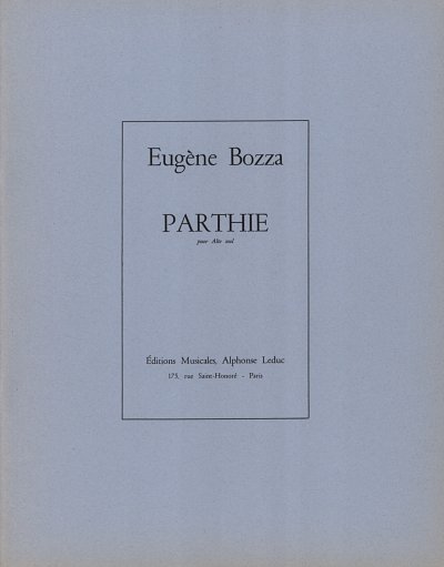 E. Bozza: Parthie, Va