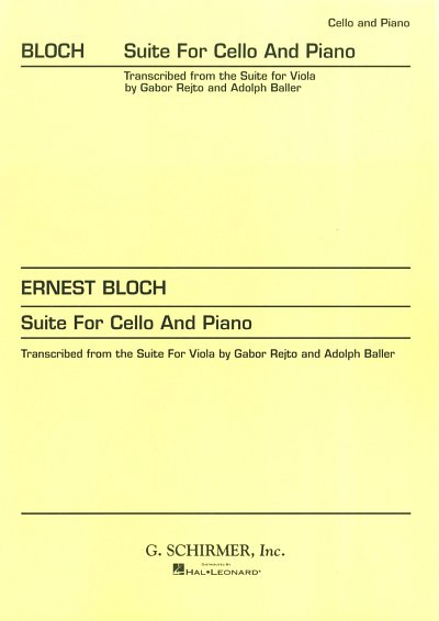 E. Bloch: Suite, VcKlav (KlavpaSt)