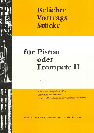 Beliebte Vortragsstücke für Trompete 2 - 2, 1-2TrpKlav (Tr2)