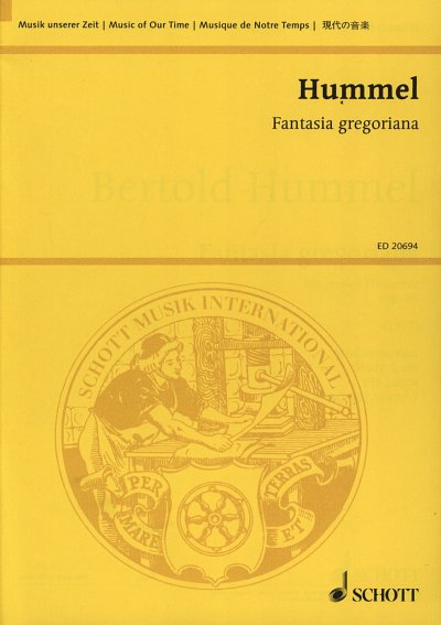 B. Hummel: Fantasia gregoriana op. 65 , Orch (Stp)