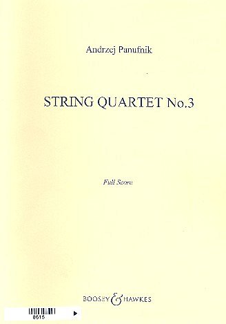 A. Panufnik: String Quartet 3, 2VlVaVc (Part.)