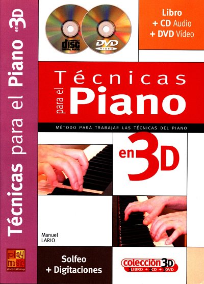 M. Lario: Técnicas para el piano en 3D, Klav/Keyb (+CD+DVD)
