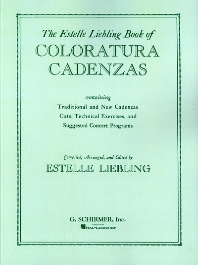 E. Liebling: Coloratura Cadenzas
