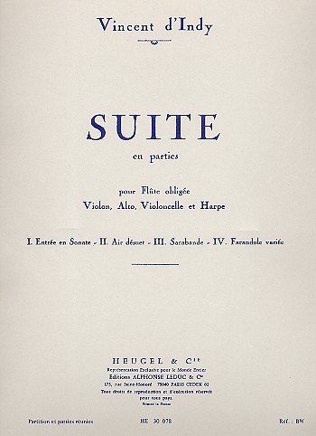 V. d'Indy: Vincent d Indy: Suite en Parties Op.91 (Pa+St)