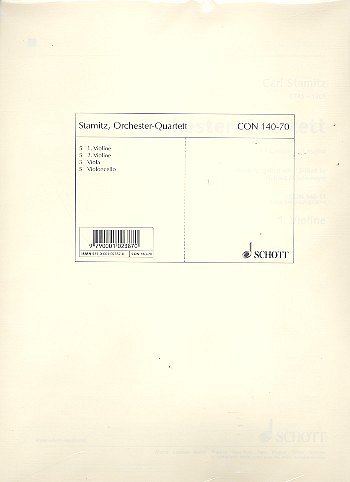 Stamic, Karel: Orchester-Quartett