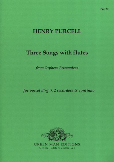 H. Purcell: 3 Songs with Flutes, GesS2VlBc