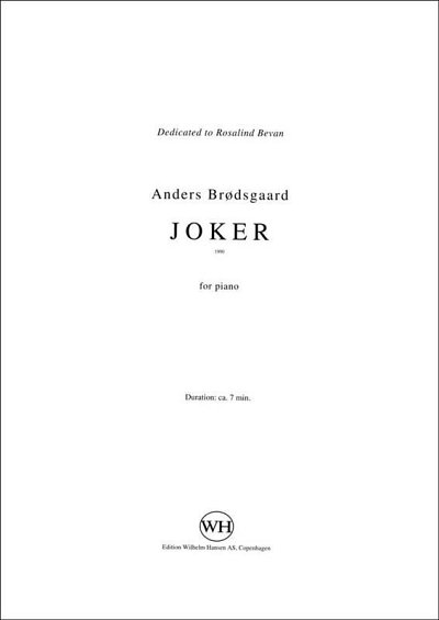 A. Brødsgaard: Joker, Klav