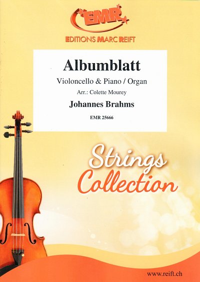 DL: J. Brahms: Albumblatt, VcKlv/Org