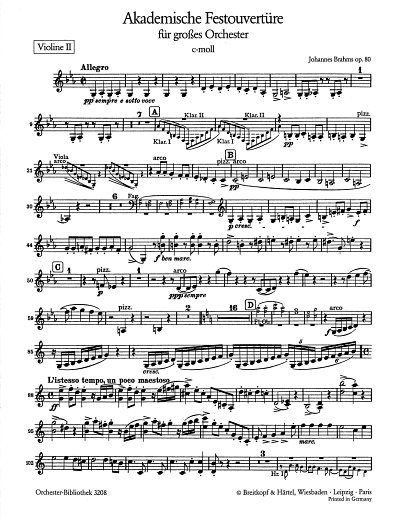 J. Brahms: Akademische Festouvertüre c-Moll op. 80