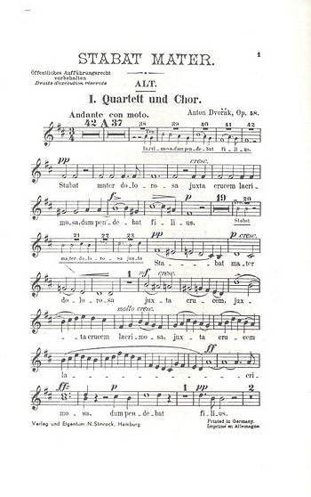 D. Antonín: Stabat Mater op. 58 