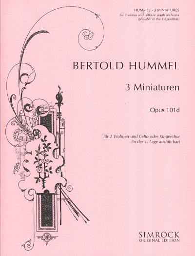 B. Hummel: 3 Miniaturen op. 101d  (Pa+St)