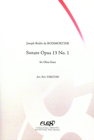 J.B. de Boismortier: Sonata Opus 13 No. 1, 2Sbfl (Pa+St)