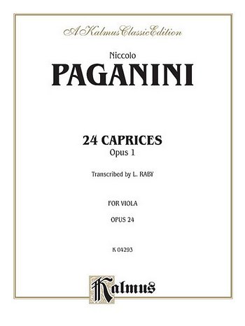 N. Paganini: Twenty-four Caprices, Op. 1, Va