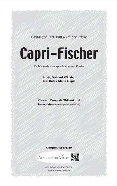 G. Winkler: Capri-Fischer, FchKlav (Chpa)