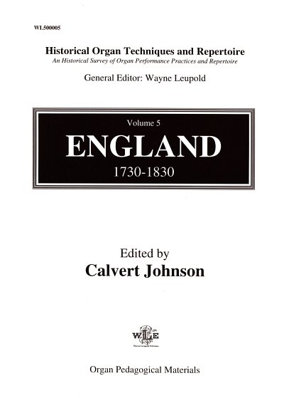 C. Johnson: England 1730-1830, Org
