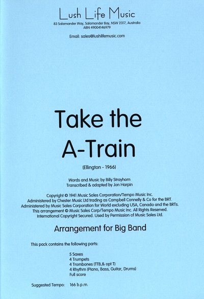 D. Ellington: Take the 'A' Train, Bigb/JBlkl (Pa+St)