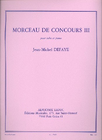 J.-M. Defaye: Morceau De Concours Iii, TbKlav (KlavpaSt)