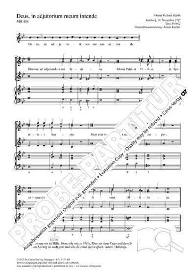 DL: M. Haydn: Deus, in adjutorium meum intende B-Dur MH  (Pa