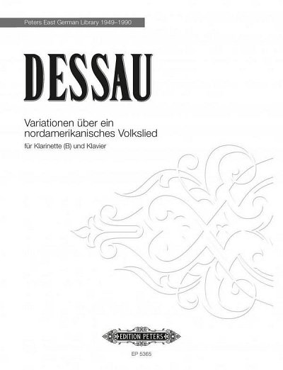 P. Dessau: Variationen über ein nordame, KlarKlav (KlavpaSt)