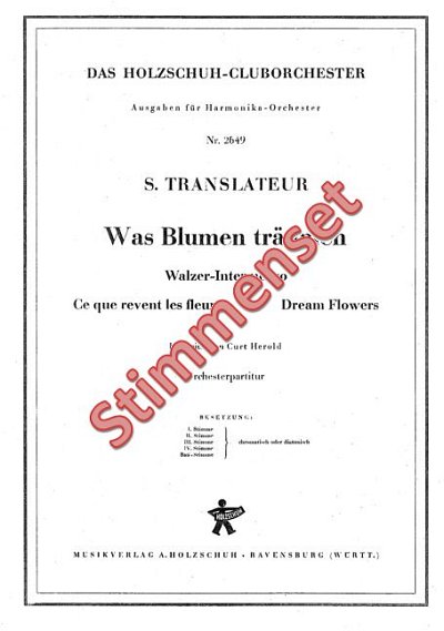 S. Translateur et al.: Was Blumen Traeumen
