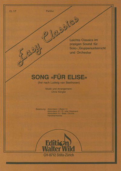 L. v. Beethoven: Song 'Für Elise', AkkOrch (Part.)