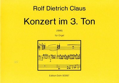 R.D. Claus: Konzert im 3. Ton, Org (Part.)