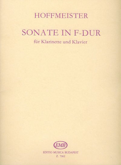 F.A. Hoffmeister: Sonate F-Dur, KlarKlv (KlavpaSt)