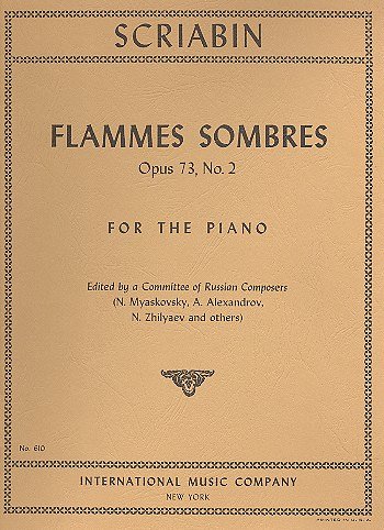 A. Skrjabin: Flammes Sombre Op. 73, Klav