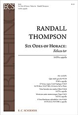 R. Thompson: Six Odes of Horace: Felices ter