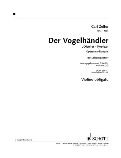 C. Zeller: Der Vogelhändler , Salono