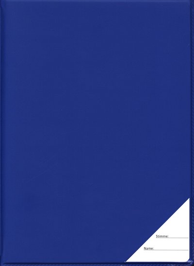 STAR Notenmappe 22x31cm hoch 10mm Ruecken blau Chormappe aus