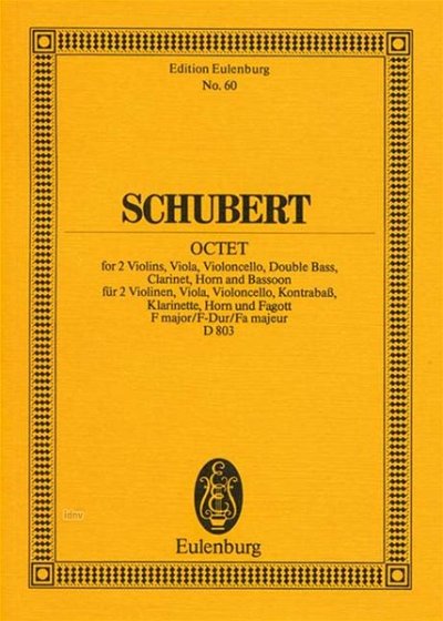 F. Schubert: Oktett  F-Dur op. 166 D 803, Kammero (Stp)