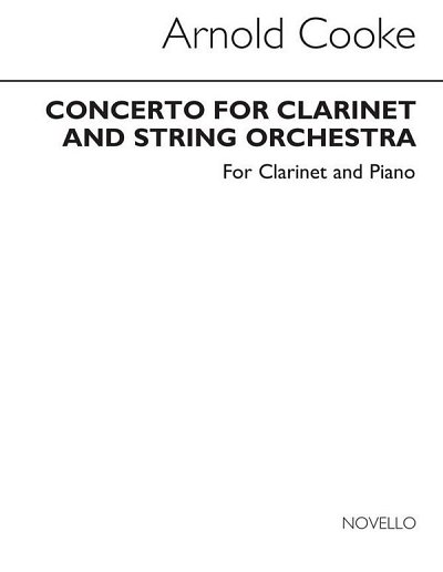 A. Cooke: Concerto For Clarinet (with Pi, KlarKlv (KlavpaSt)