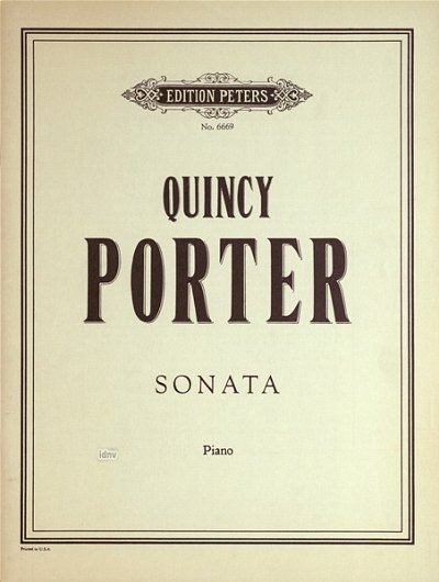 Q. Porter: Sonate für Klavier