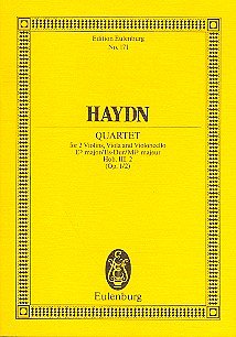 J. Haydn: Quartett Es-Dur Op 1/2 Hob 3/2 Eulenburg Studienpa