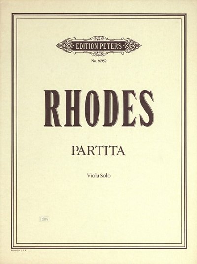 Rhodes Philip: Partita