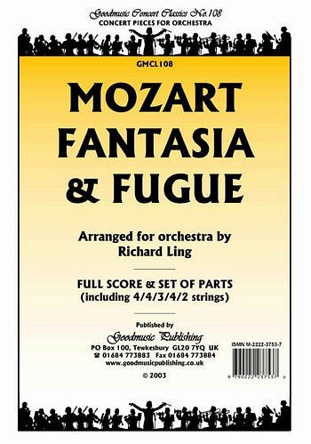 W.A. Mozart: Fantasia and Fugue, Sinfo (Pa+St)