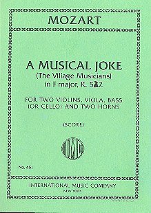 W.A. Mozart: Musical Joke K 522 Sextet In F Major (Bu)