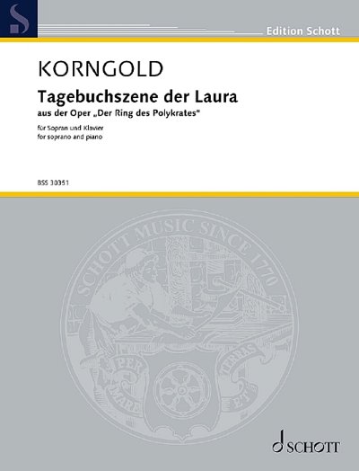 E.W. Korngold: Tagebuchszene der Laura, Singstimme, Klavier