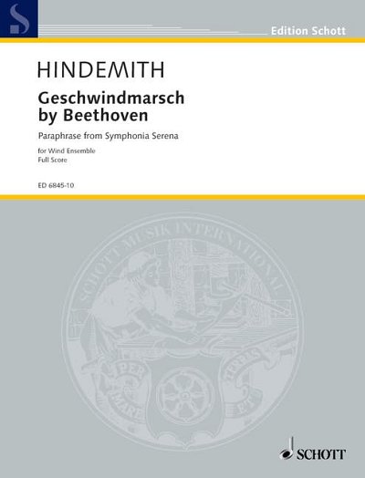 DL: P. Hindemith: Geschwindmarsch by Beethoven, Blaso (Part.