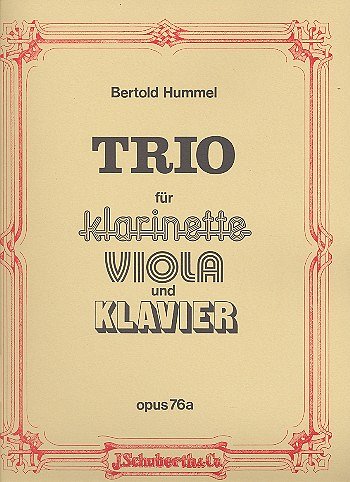 B. Hummel: Trio op. 76a , KlarVlaKlav (Pa+St)