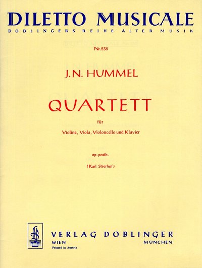 J.N. Hummel: Quartett Op Posth