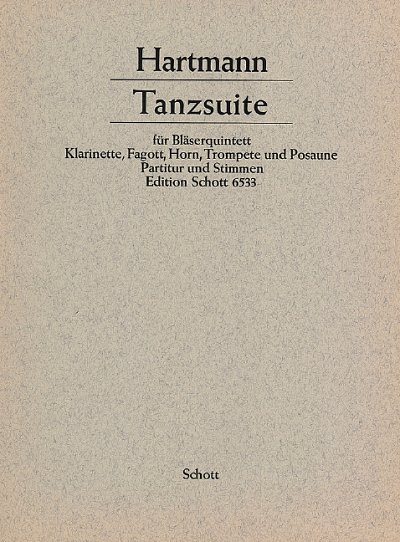 K.A. Hartmann: Tanzsuite  (Pa+St)