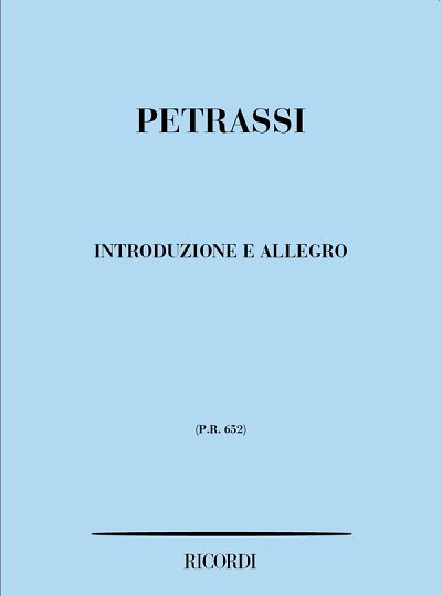 Introduzione E Allegro (Part.)