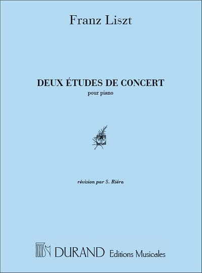 F. Liszt: 2 Etudes De Concert Piano (Dans Les Bois-Ron, Klav