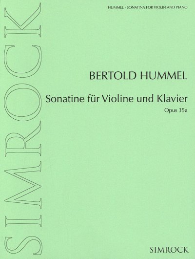 B. Hummel: Sonatine für Violine und Klavi, VlKlav (KlavpaSt)